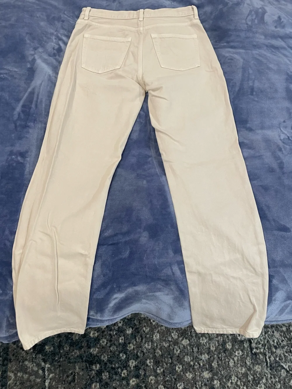 Rouje Straight Leg Jeans in Beige - Picture 4 of 7